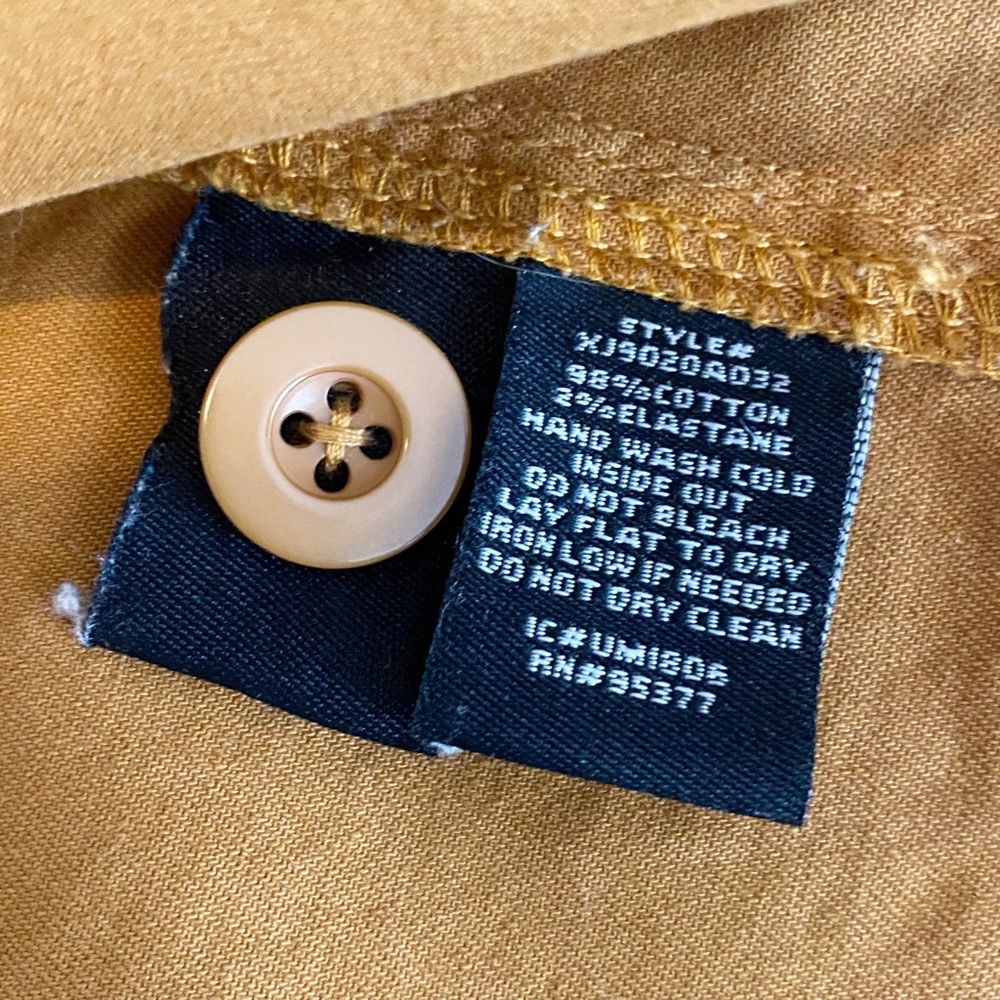 Sanctuary Utility Jacket Button Front Orange Mustard - Picture 7 of 8